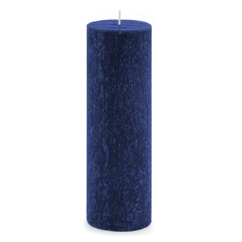 Root Candles Unscented Candles Premium Beeswax Blend Pillar Candle, 3 x 9-Inch, Abyss